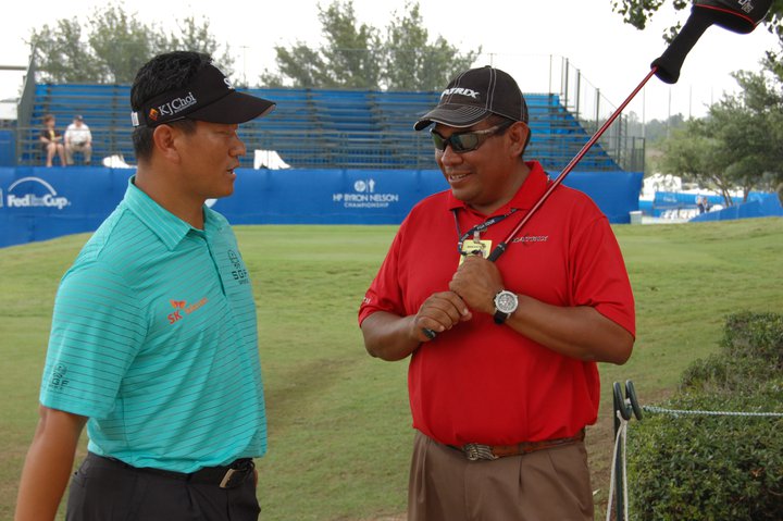 #fbf Matrix Shafts Director of Tour Ops, Joe Miera with the great K.J. Choi.